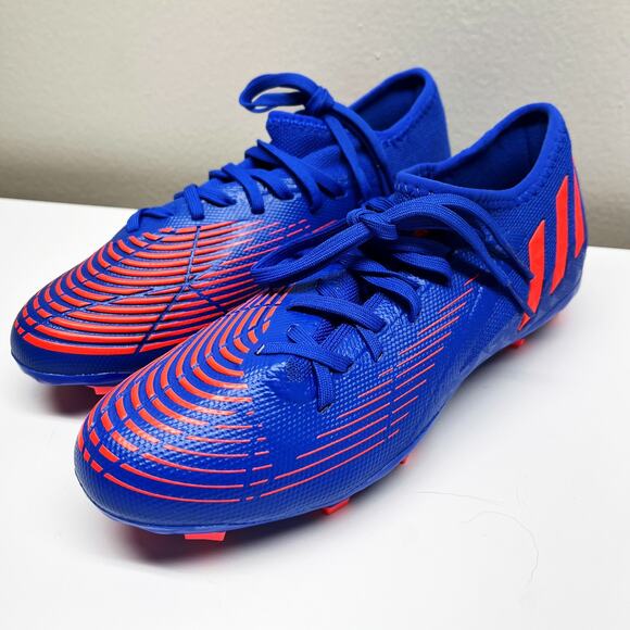 NEW Adidas Mens Predator Edge .3 FG Blue Edge Soccer Cleats Shoes Sz 5.5 - Picture 1 of 8